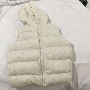 Climate concepts 4-5 cloth puffer vest cream nwot